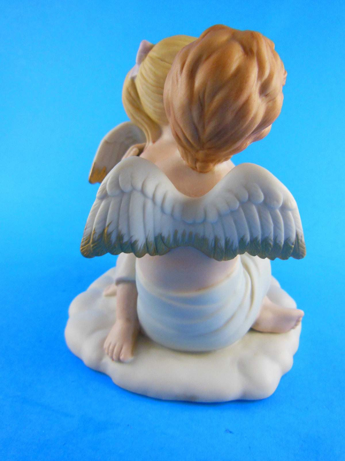 Home Interiors HOMCO Bisque Porcelain Figurine Kissing Angels 8838 4 3