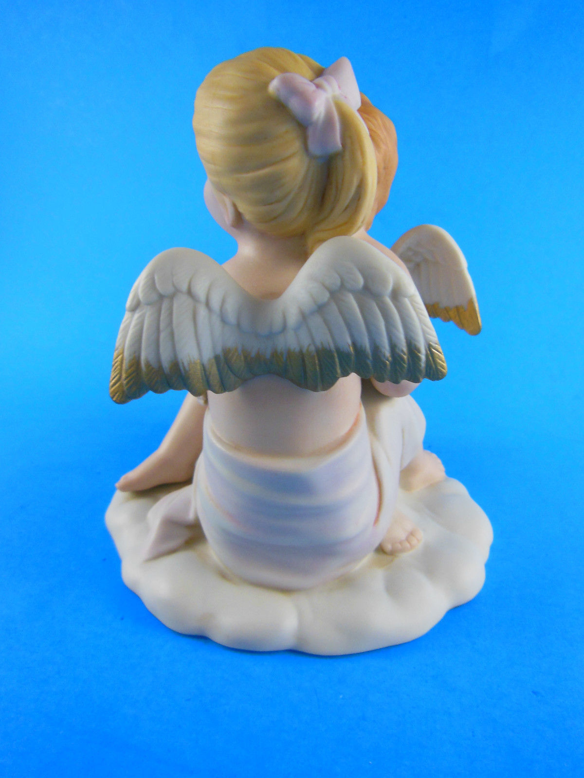 Home Interiors HOMCO Bisque Porcelain Figurine Kissing Angels 8838 4 3