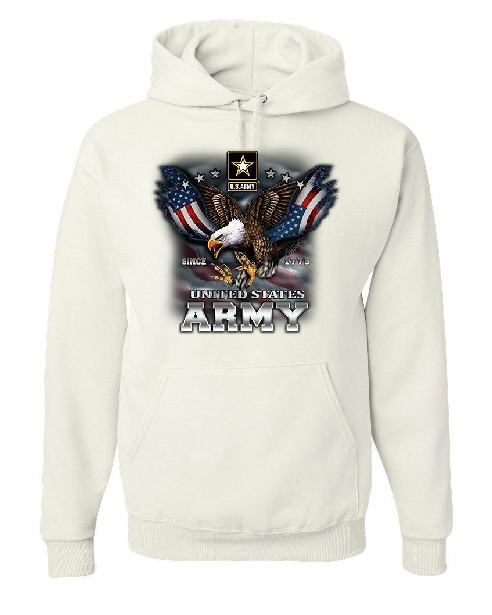 United States Army Hoodie Bald Eagle Army Strong Since 1775 USA