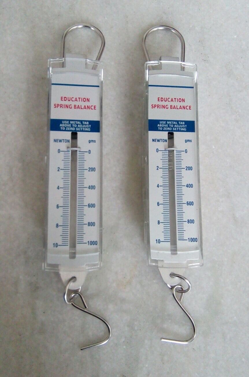 Metric / Newton Spring Scale 1000gm x 10N Grams & Newtons Educational