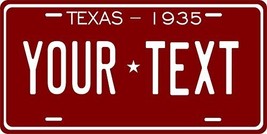 Texas 1935 Personalized Tag Vehicle Car Auto License Plate - $16.75