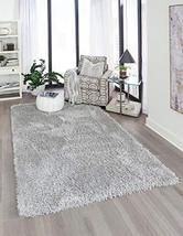 Rugs.com Infinity Collection Solid Shag Area Rug  5' x 8' Ash Shag Rug Perfect  - $129.00