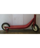 Vintage 50&#39;s Metal Push Scooter Western Flyer / Skate board with Stand - £137.86 GBP
