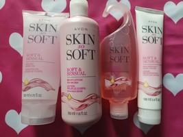 New Avon SSS Bath & Body Soft & Sensual Quadruple Set - $45.00