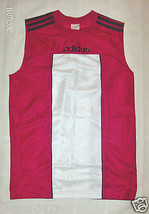 Adidas Boys Red White Black Jersey  SZ 14-16 Large NWT - $12.64