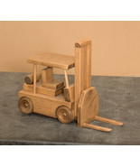 FORKLIFT with PALLET - Working Wood Construction Toy Truck Amish Handmad... - $78.37