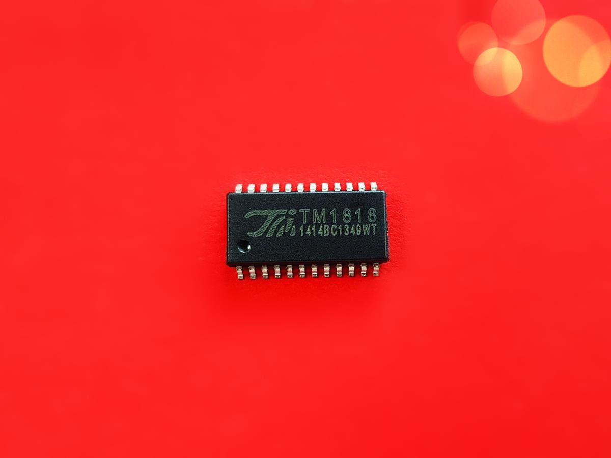 5pcs TM1818, 16-ch LED Constant Driver, SSOP-24 Package. TM Brand New!!