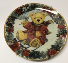 Franklin Mint Teddy's Winter Wonderland 8 1/4" Porcelain Plate - $4.95