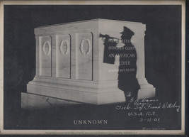 US Army Arlington Cemetary Sgt Frank Witehey Signed Photo Unknown Soldier Bugler - $35.00