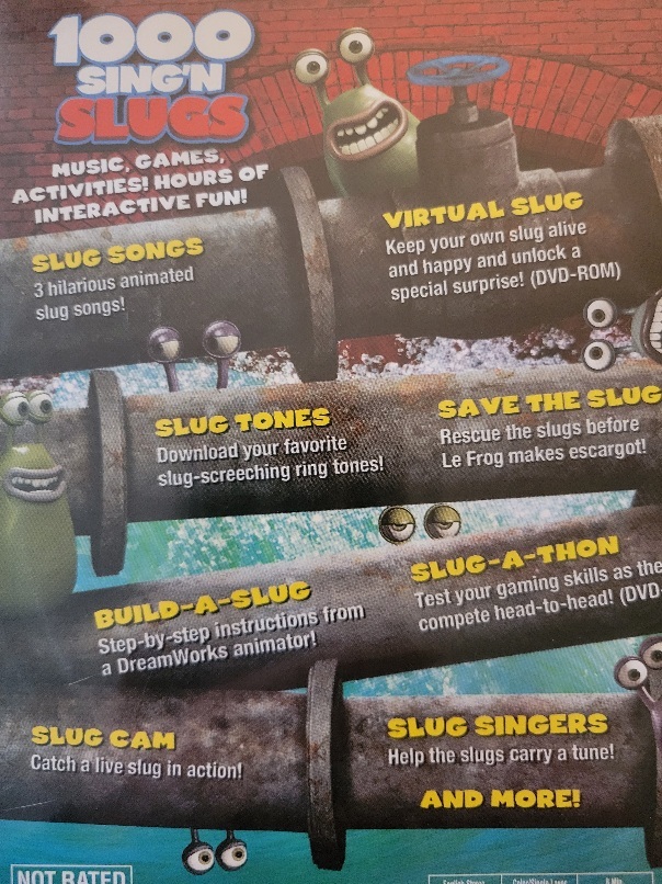 1000 Sing'n Slugs DVD DreamWorks One Thousand Singing Slugs Flushed