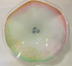 Murano Multicolored Swirl Glass Bowl Hand Blown Italy - $34.99