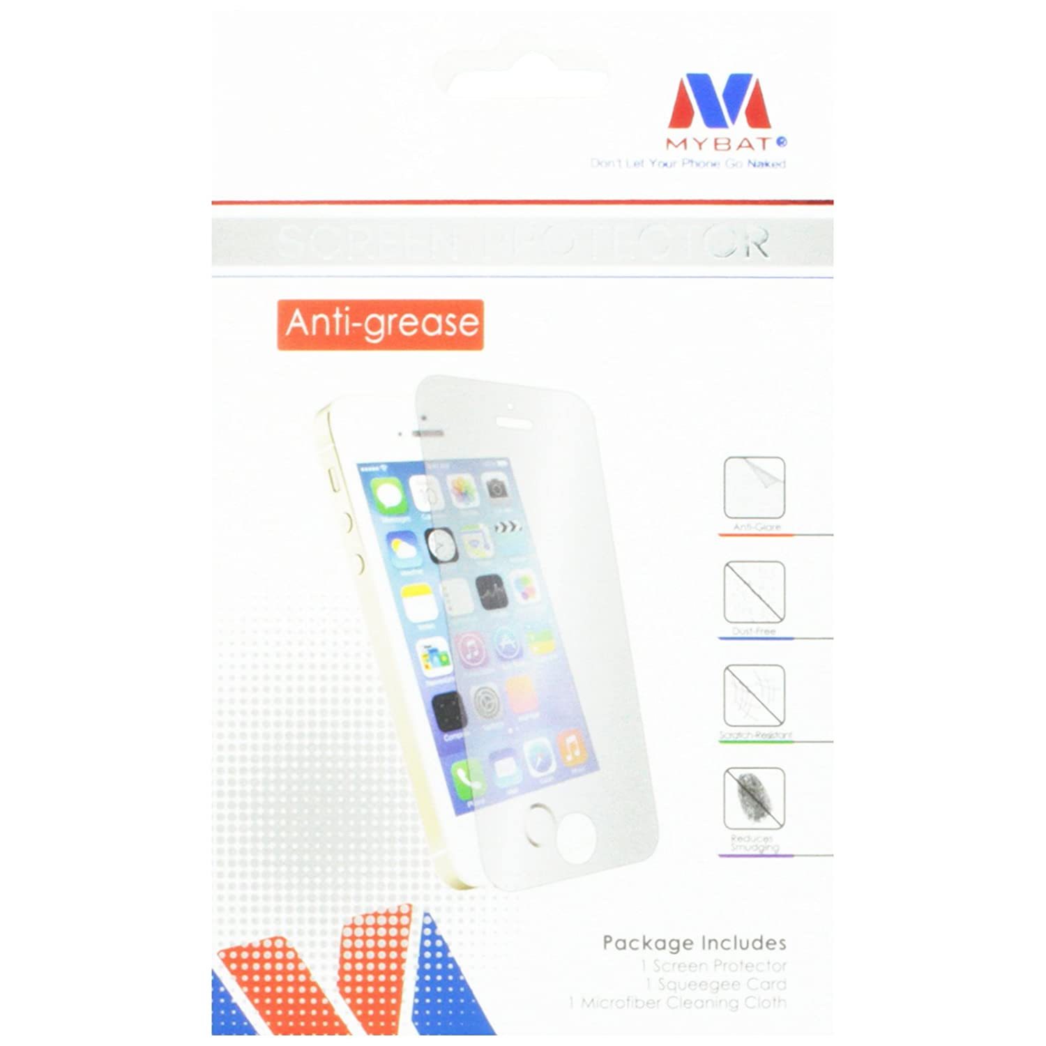 MyBat Motorola Moto G Anti-Grease LCD Screen Protector - Retail Packaging - Clea