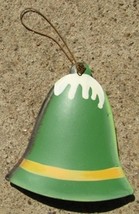 OR521G - Green Bell Metal Christmas Ornament  - $1.75