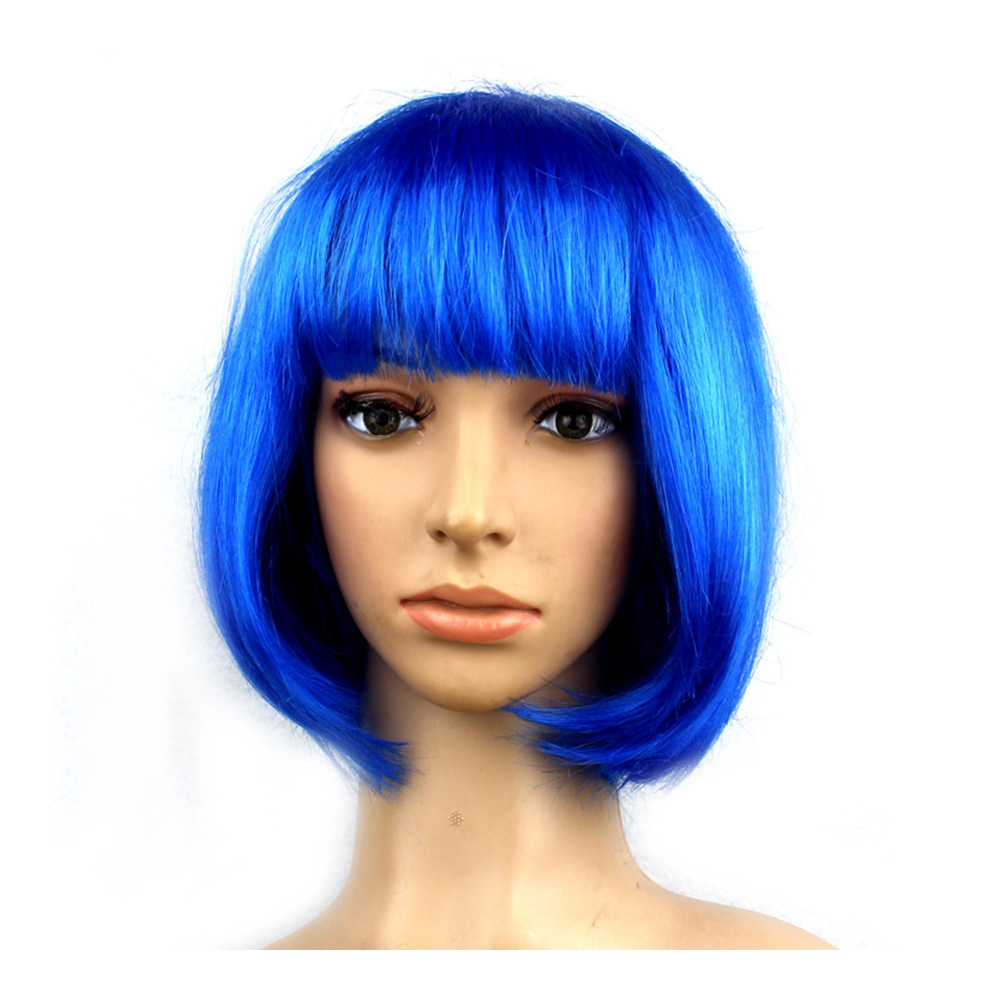 Women's Sexy Short Bob Cut Fancy Dress Wigs Play Costume Full Wig Party ...