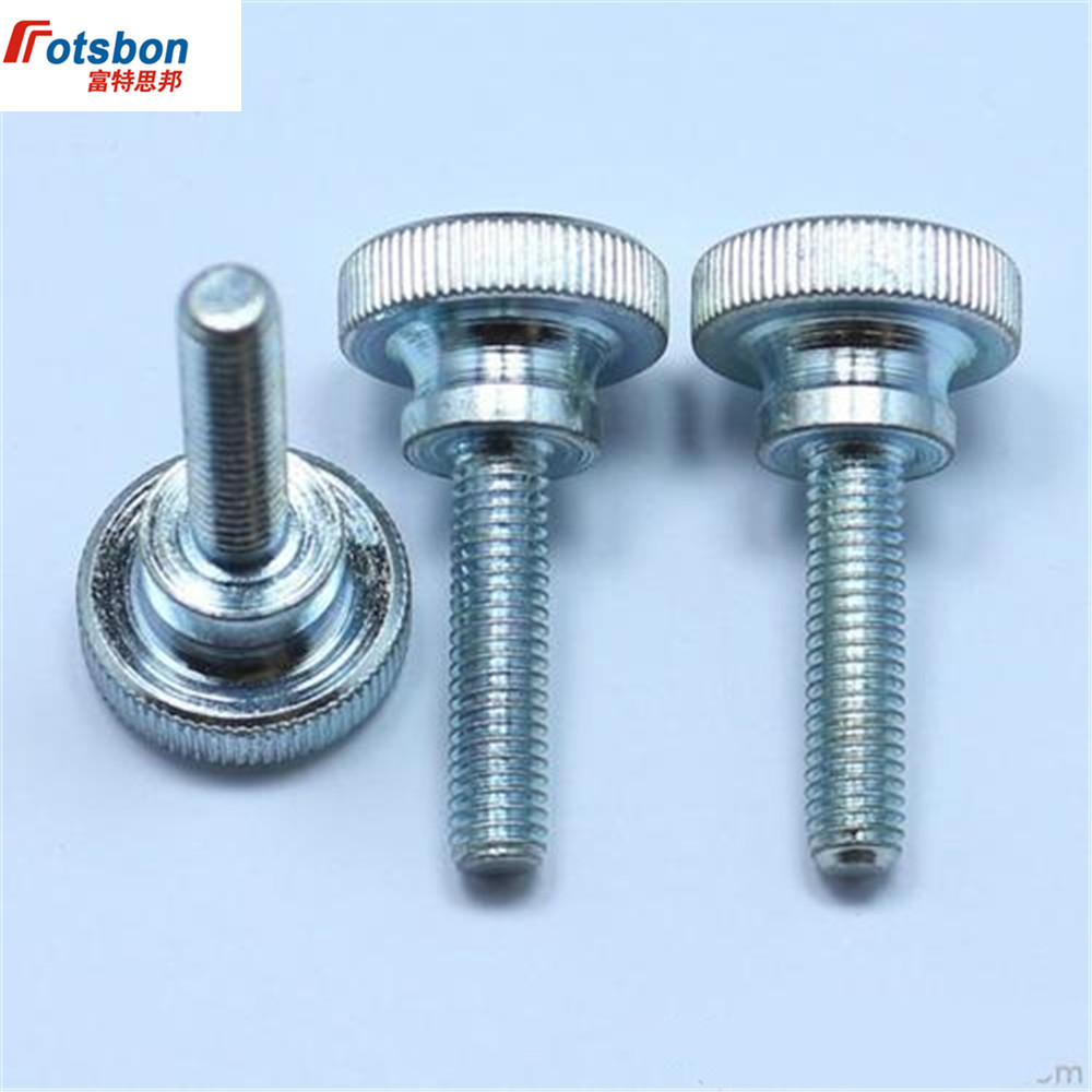 M3 Knurled Thumb Screw With Collar Knurling Screws Manual Adjustment