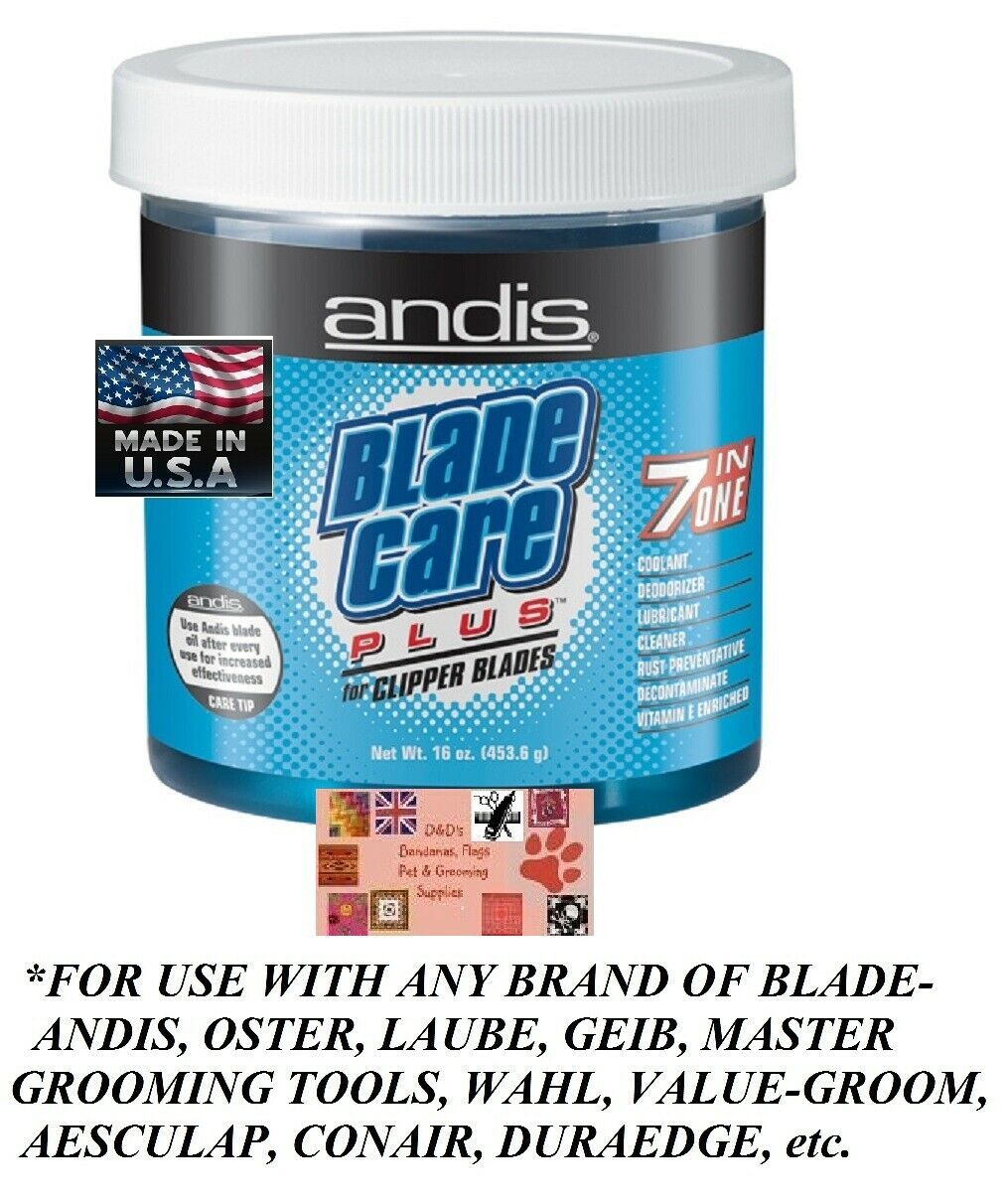 ANDIS 7 in ONE CLIPPER BLADE CARE DIP WASH Cleans,Cools,Lubricates*Also For Wahl