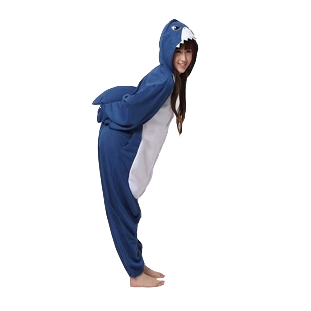 Adult Pajamas Cosplay Costume Animal Onesie Sleepwear Suit shark - Costumes