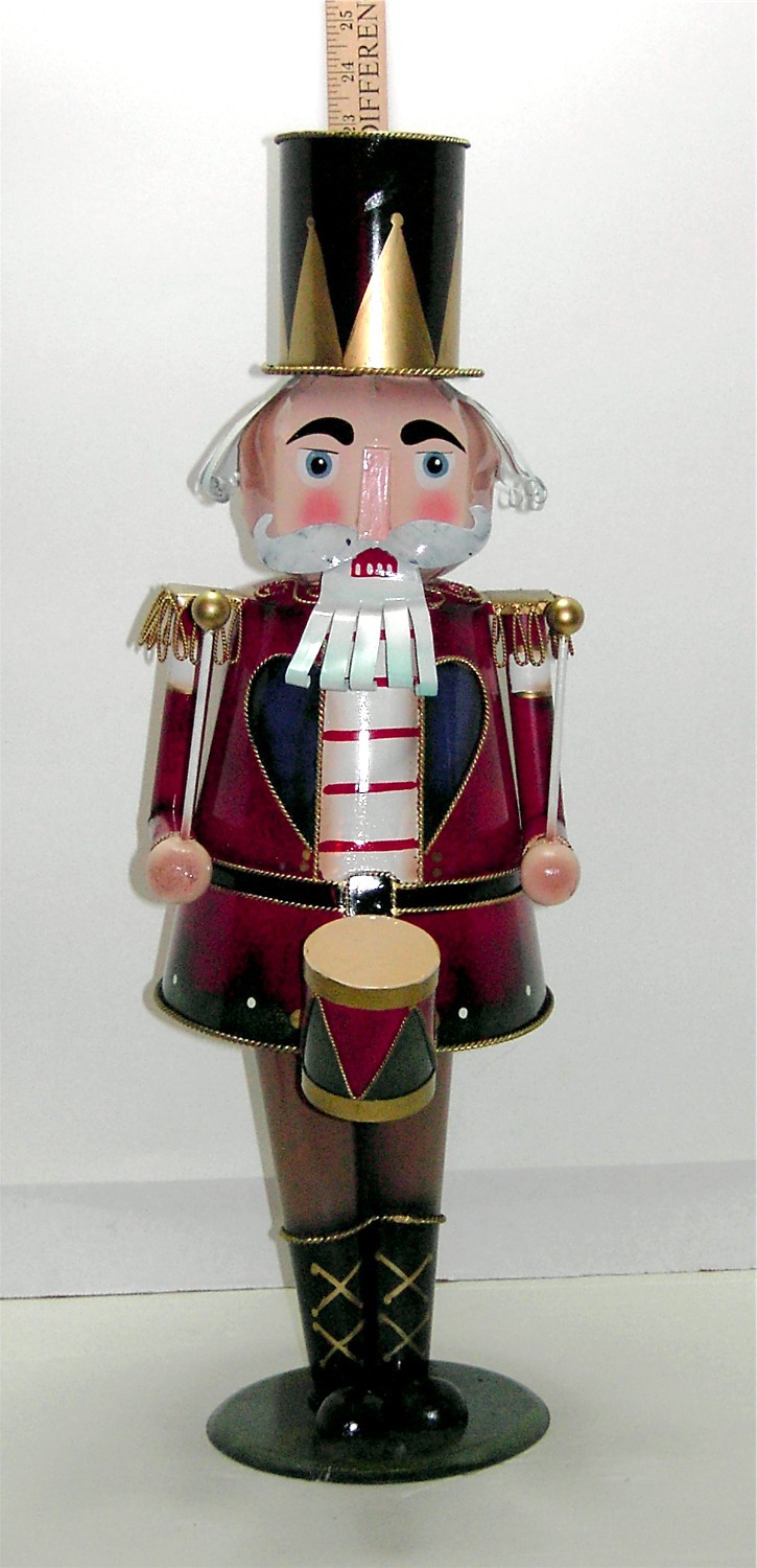 Bouncing Nutcracker Drummer Tin Type Nutcrackers