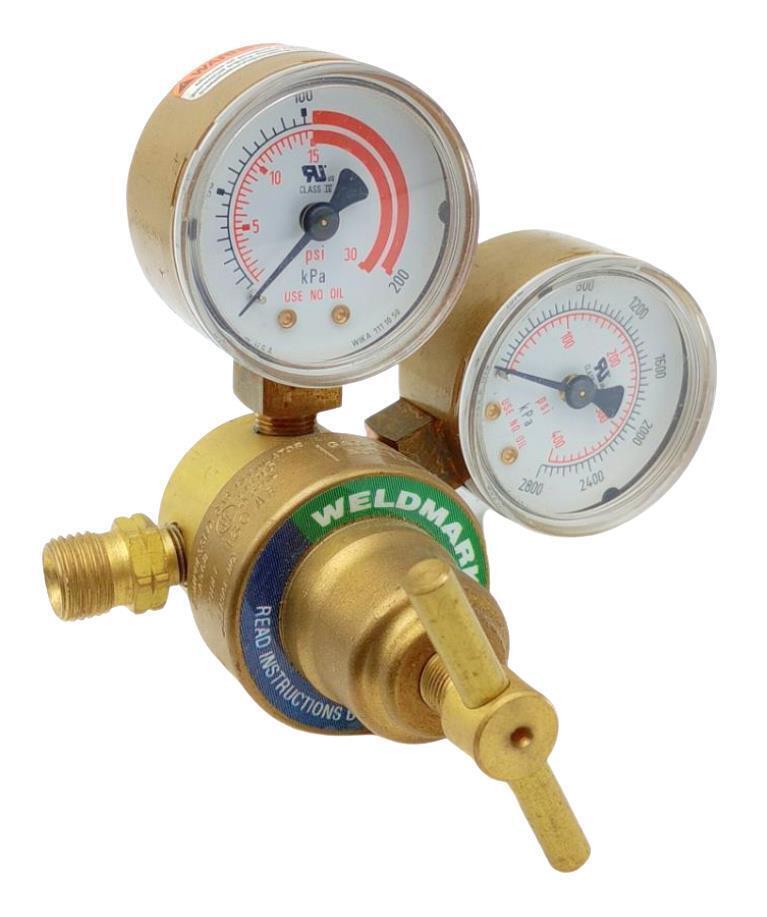 Weldmark 160 AR Compressed Acetylene Gas Regulator SA568 350 PSIG Max. Inlet Gas Regulators