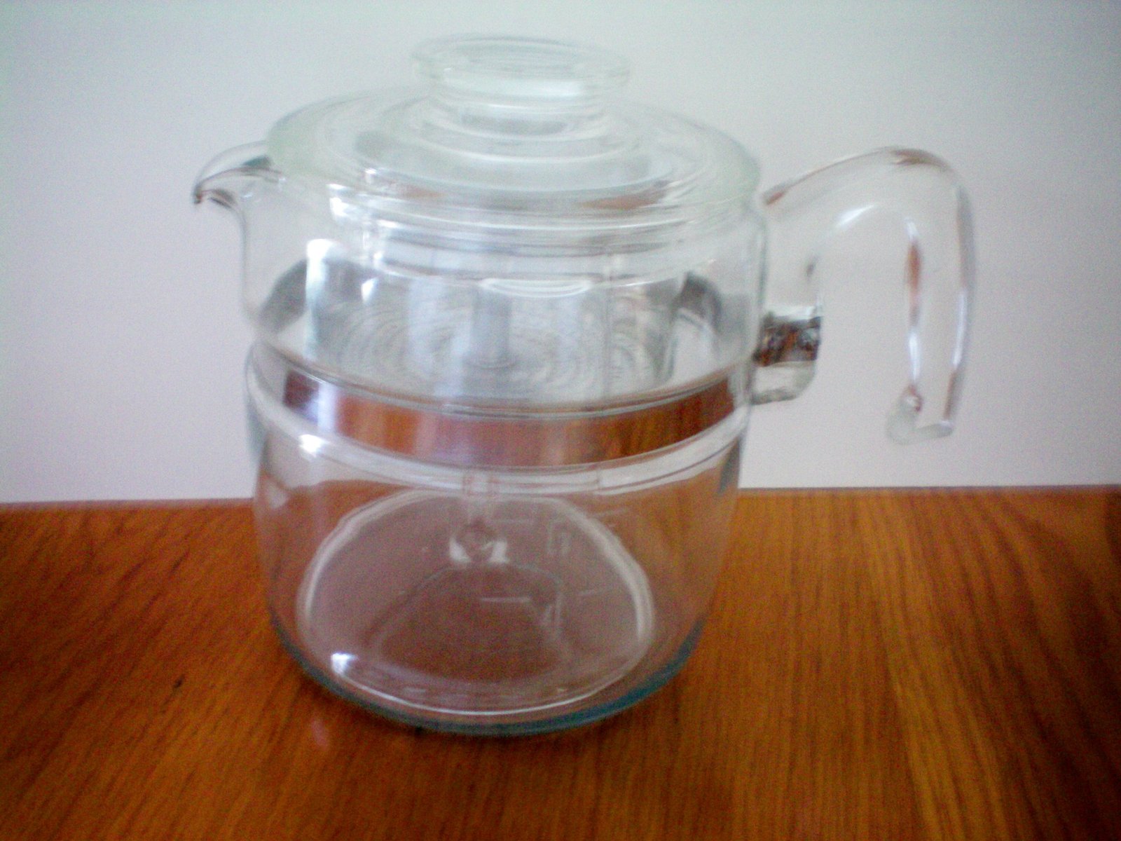 Vintage Pyrex 6 Cup Stove Top Percolator Coffee Pot China & Dinnerware