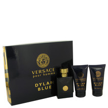 Versace Dylan Blue Pour Homme Cologne 1.7 Oz Eau De Toilette Spray 3 Pcs Set image 2