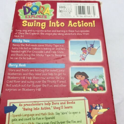 Dora the Explorer Swing Into Action VHS Tape 2001 - VHS Tapes