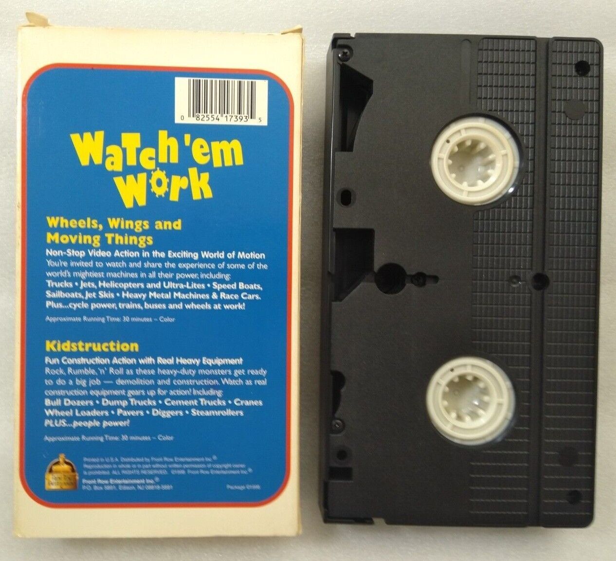 VHS Watch em Work Wheels Wings and Moving Things Kidstruction (VHS