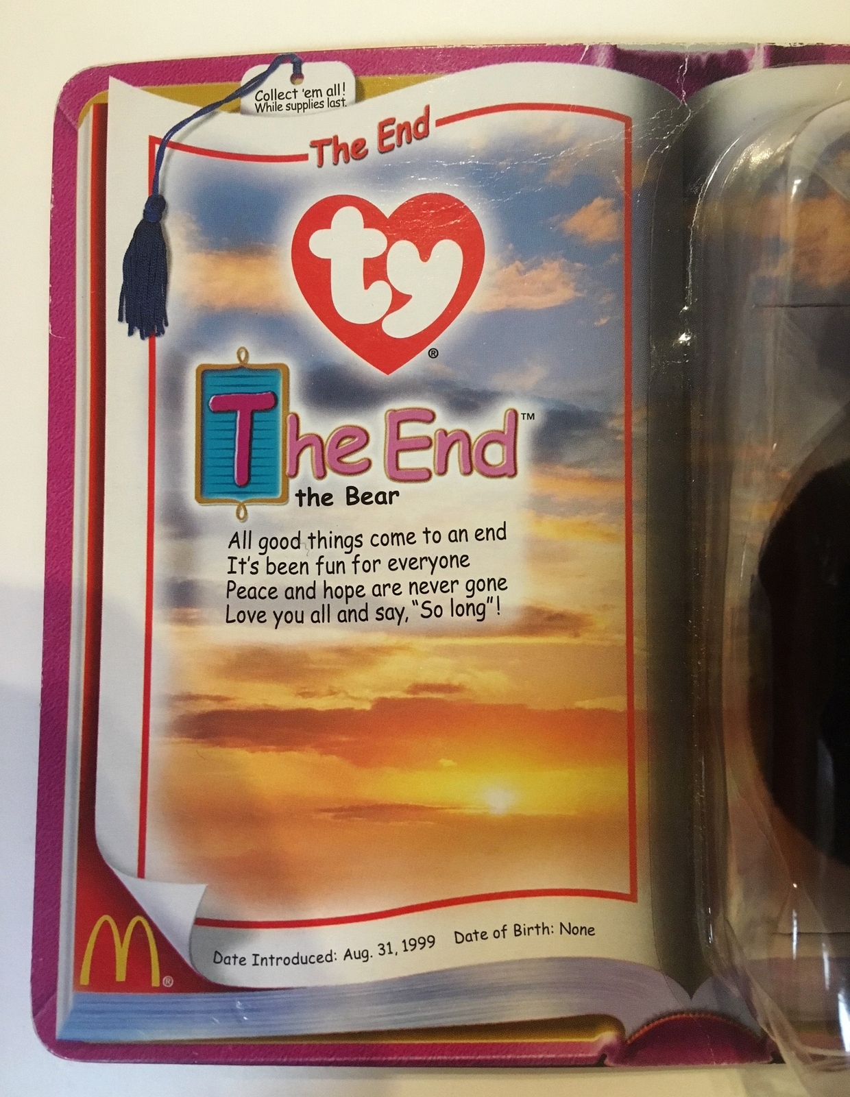the end ty beanie baby mcdonalds