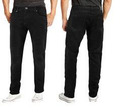 Men's Black Cotton Blend Denim Premium Quality Slim Fit Casual Jean Pants