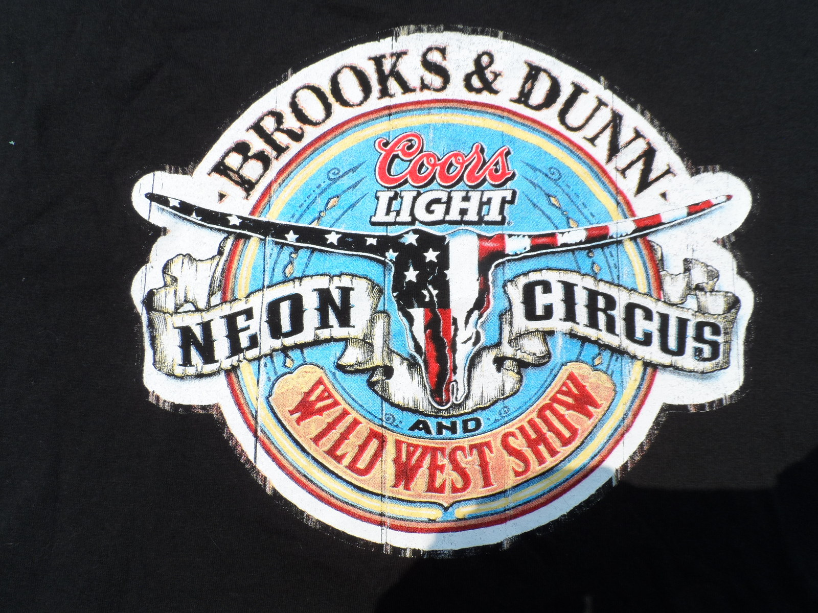 BROOKS & DUNN Original Neon Circus Wild West Show XL TShirt Mint Black