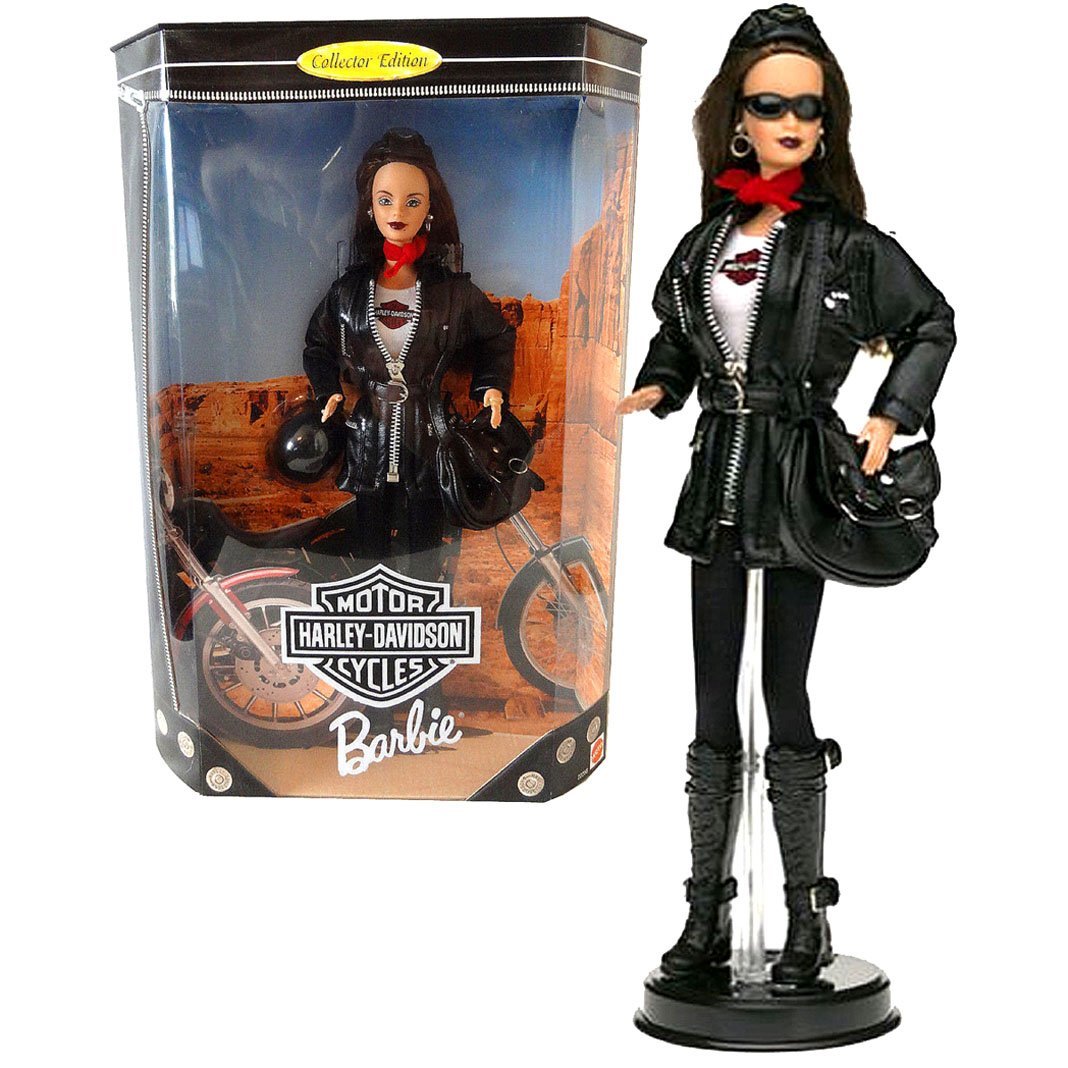 Mattel Year 1998 Barbie Harley-Davidson Motorcycle Series 12 Inch Doll ...