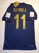 Ousmane Dembele France 2022 World Cup Qatar Match Slim Blue Home Soccer Jersey - $130.00