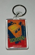 Doctor Who Fantastic! Over The Tardis Acrylic Key Chain Key Ring NEW UNUSED - $3.99