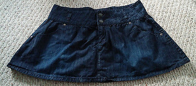 Kohls juniors flare denim mini skirt by SO with pockets, size 11 - $13.99