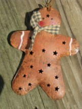 OR302 - Gingerbread Man Metal Christmas Ornament - $1.95