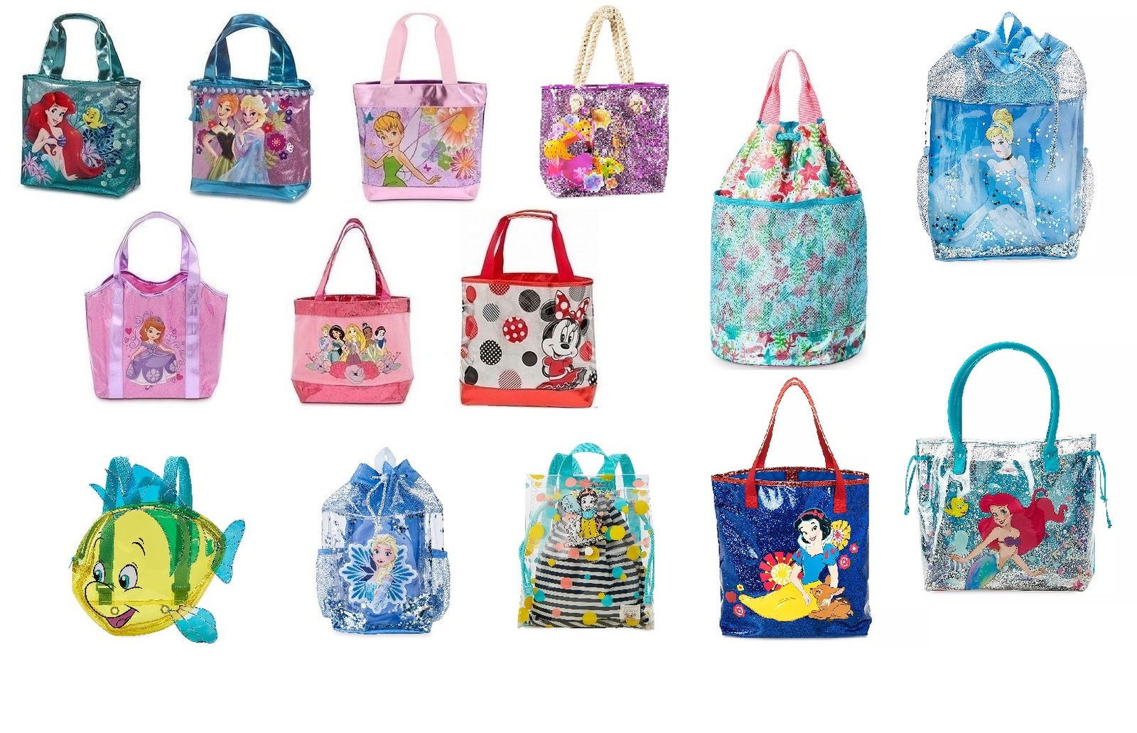 Disney Store Swim Bag Ariel Elsa Anna Sofia And 19 Similar Items