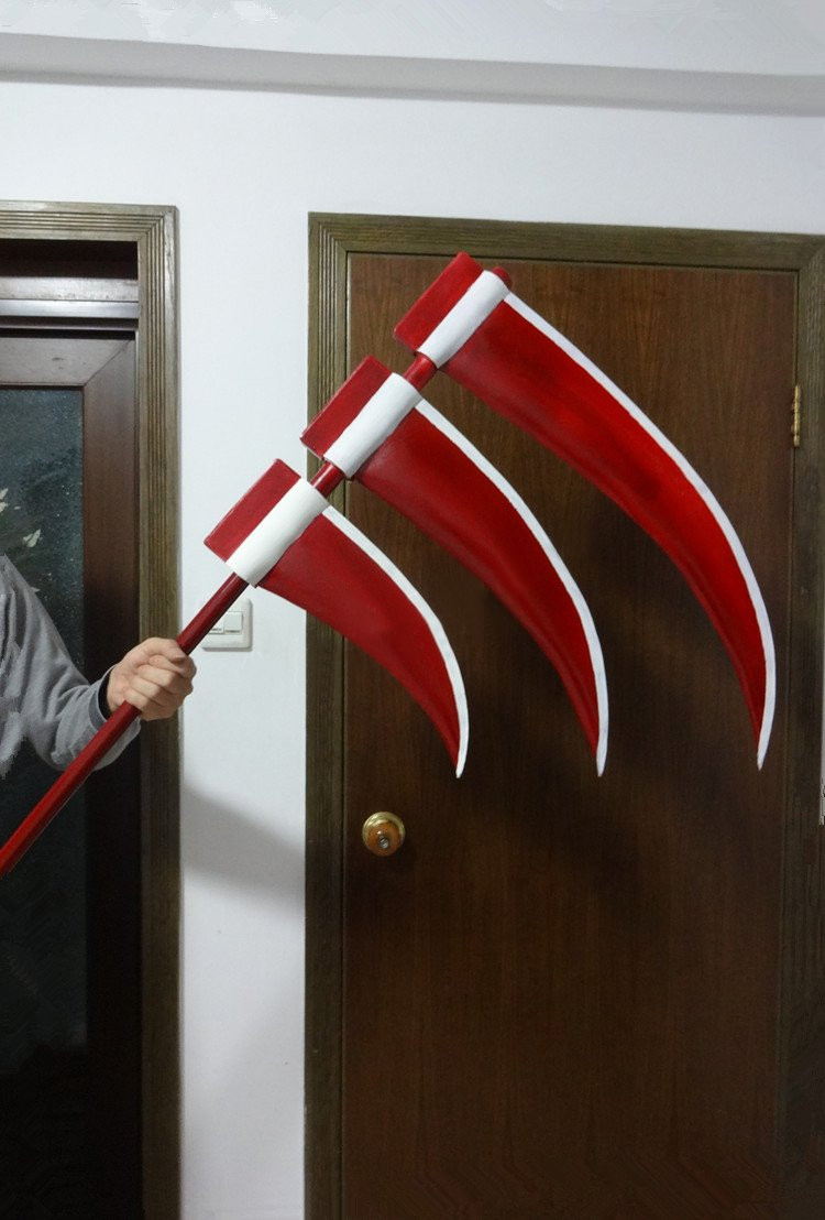 naruto hidan triple bladed scythe cosplay and 50 similar items naruto hidan triple bladed scythe