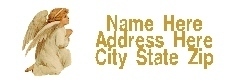 Angel Address Labels - Crafts