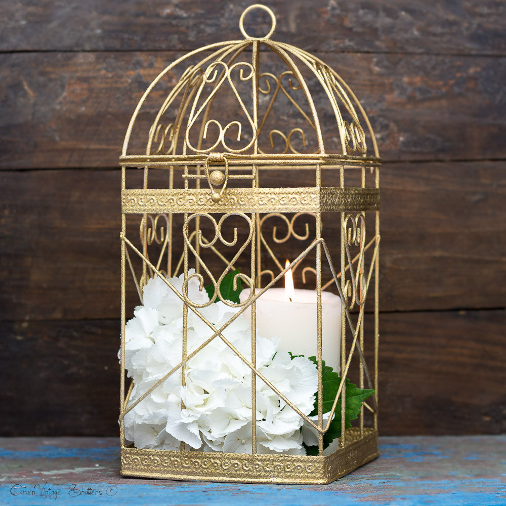 Gold Christmas Home Decor Christmas Decorations Antique Gold Bird Cage