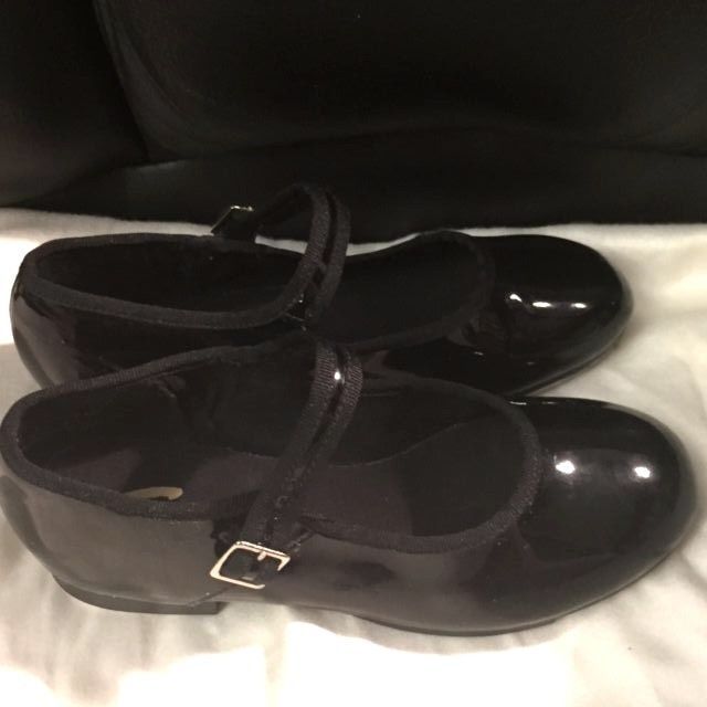NIB Capezio 625 Pat Jr Tyette Black Patent Tap Shoe Size 4N 4 N Narrow