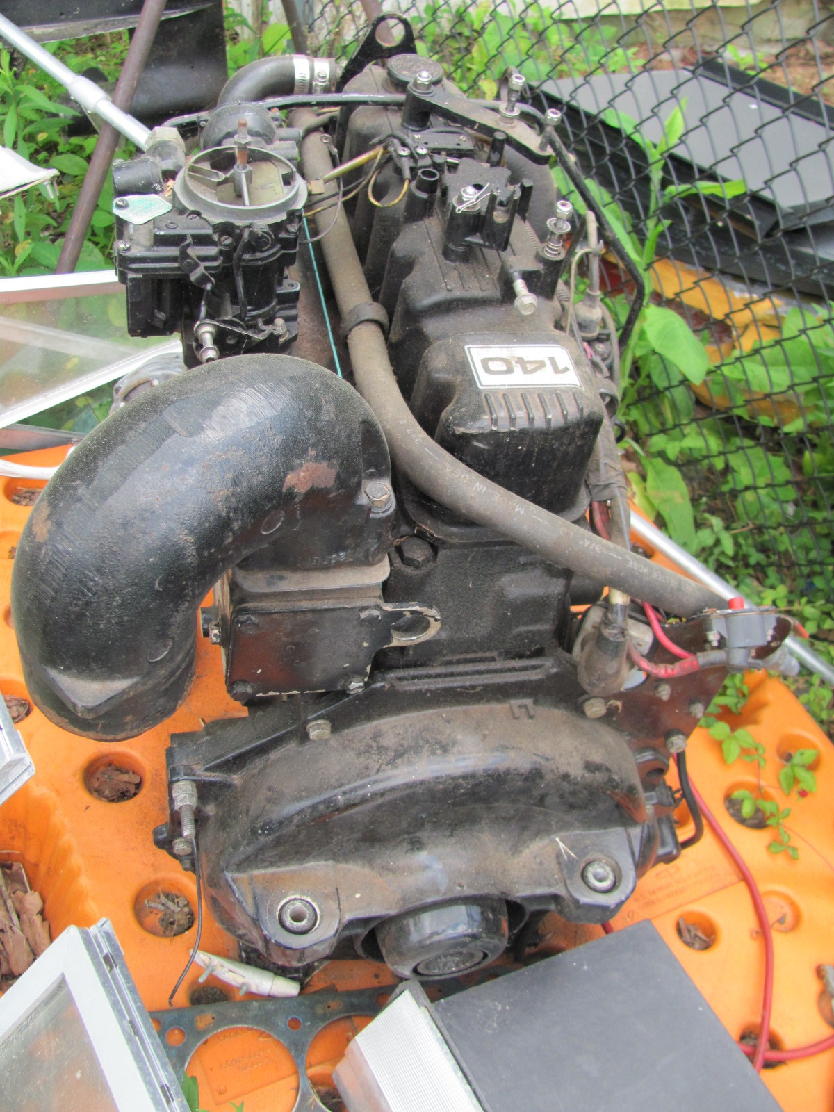 1988 Mercruiser 140 Hp. Engine Complete Running 120 Compression $1229 ...