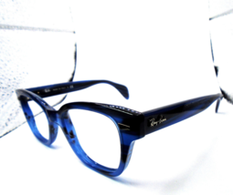 Ray-Ban RB 0880 8053 Blue Stripe 52-19-145 Mens Eyeglasses Frames Made in Italy - $79.49