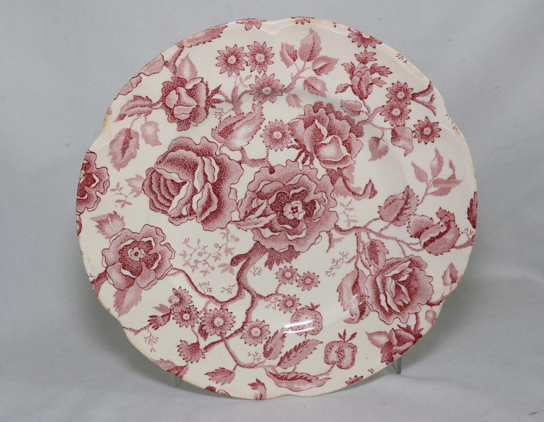 Johnson Brothers English Chippendale China Floral Pink Red 10