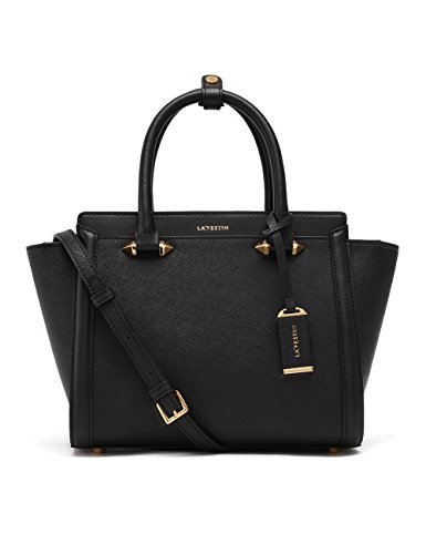 LA'FESTIN Tote Purses and Handbags for Women Black Leather Large ...