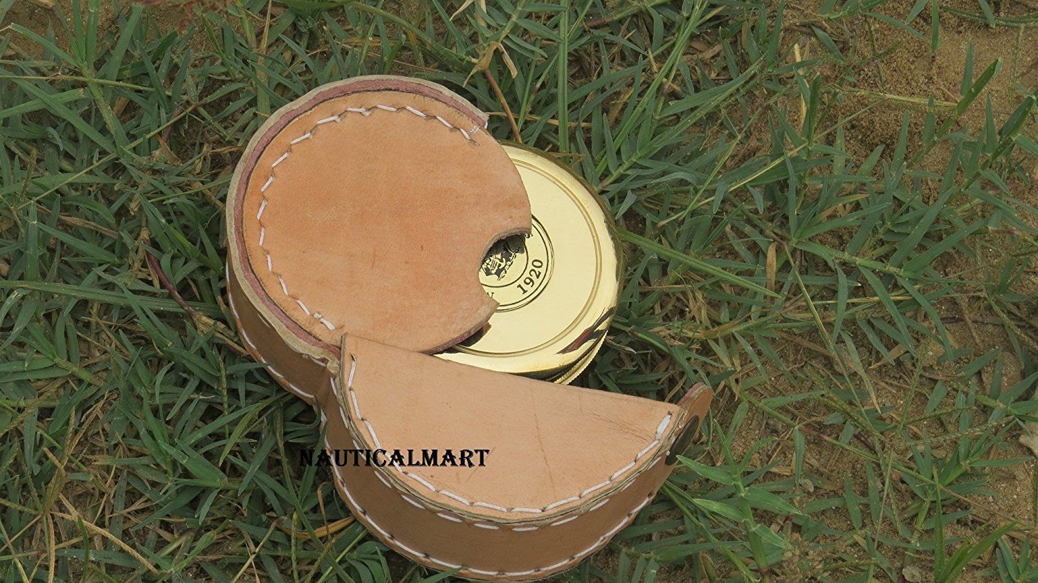 NauticalMart Brass Marine Pocket Compass 1920 New Year & Christmas Gift Compasses