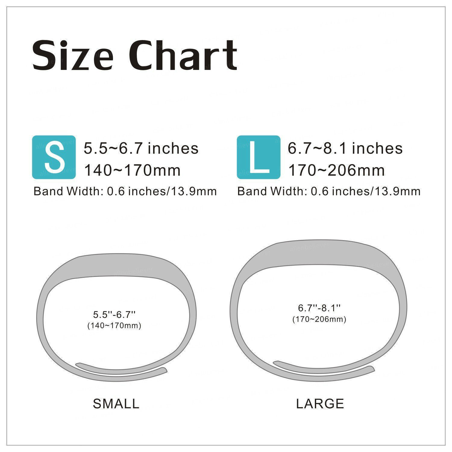 fitbit sizes