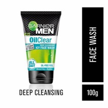 Garnier Men Oil Clear Clay D-Tox Deep Cleansing Icy Face Wash, 100gm (Pa... - $6.86