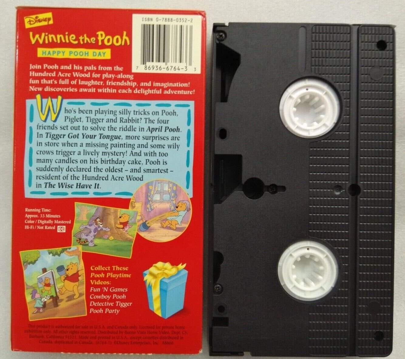 VHS Winnie the Pooh - Pooh Playtime - Happy Pooh Day (VHS, 1996) - VHS ...