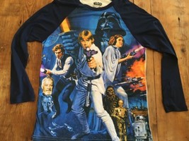 Star Wars IV Baseball Style 3/4 Sleeve Shirt Luke Leia S/M NWT List $25 - $18.99