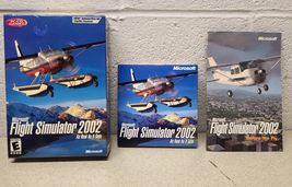 FLIGHT SIMULATOR Microsoft 2002 PC CD Rom Game Planes 3 Discs Looks Great! RARE! image 5